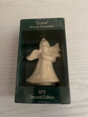 Goebel White Porcelain Angel Annual Ornament